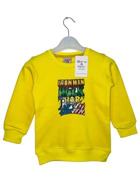 M&N Yellow Winter Kids Sweatshirt